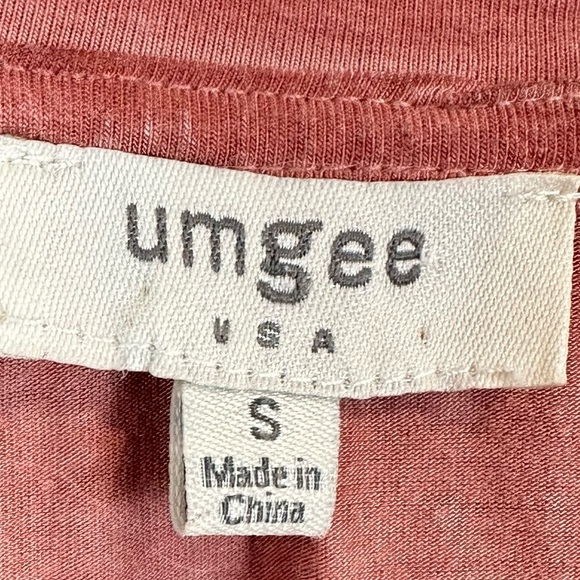 Umgee Burnt Orange Lace Batwing Top Size S - Picture 4 of 6